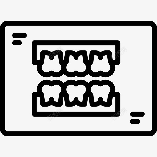 X光牙医54线性图标svg_新图网 https://ixintu.com 牙医 线性