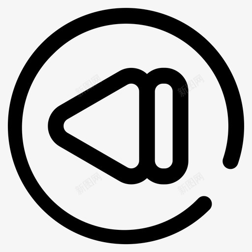 上一页按钮多媒体图标svg_新图网 https://ixintu.com 一页 多媒体 按钮 用户界面 音乐