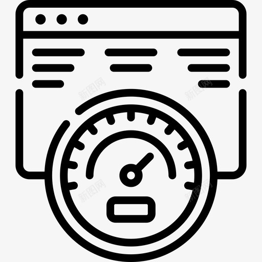性能用户体验32线性图标svg_新图网 https://ixintu.com 体验 性能 用户 线性