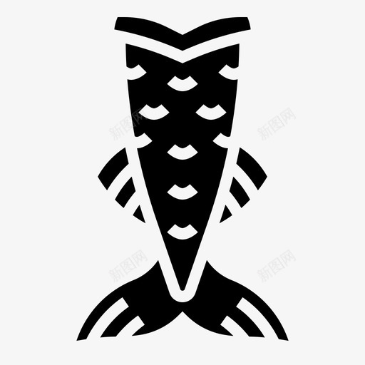 美人鱼尾服装潜水图标svg_新图网 https://ixintu.com 服装 游泳 潜水 美人 美人鱼 鱼尾