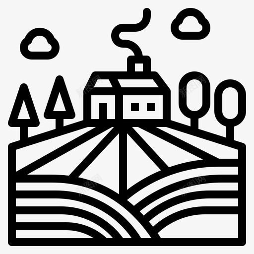 野外室外景观1线性图标svg_新图网 https://ixintu.com 室外 景观 线性 野外