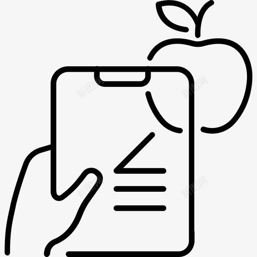 翻译苹果外语图标svg_新图网 https://ixintu.com 外语 平板电脑 翻译 苹果 语言