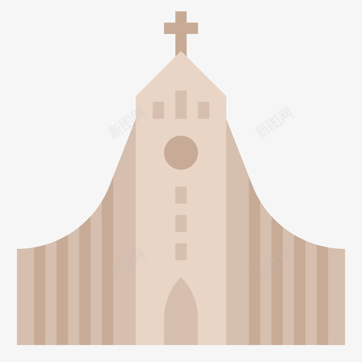 Hallgrimskirke35号地标平坦图标svg_新图网 https://ixintu.com 35号 Hallgrimskirke 地标 平坦