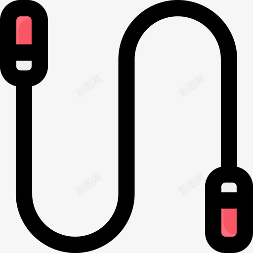 跳绳健身114线条颜色图标svg_新图网 https://ixintu.com 健身 线条 跳绳 颜色