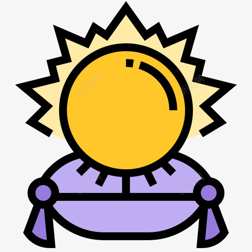 水晶球万圣节202线性颜色图标svg_新图网 https://ixintu.com 万圣节 水晶球 线性 颜色