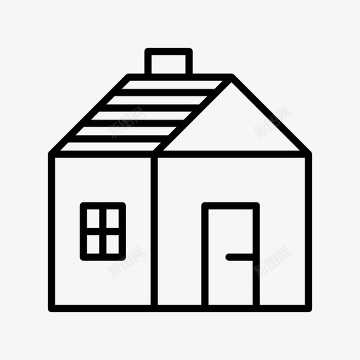 住宅家庭住宅和建筑物图标svg_新图网 https://ixintu.com 住宅 家庭 建筑物