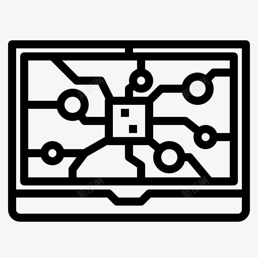网络存储计算连接图标svg_新图网 https://ixintu.com 存储 技术 接口 网络 计算 设计 连接