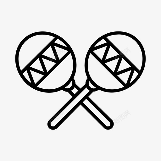 马拉卡节日乐器图标svg_新图网 https://ixintu.com 乐器 打击乐 拉丁语 拉卡 节日 萨尔 音乐 马拉卡