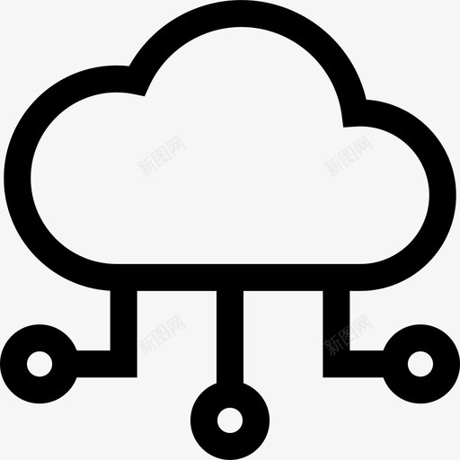 云计算web开发76线性图标svg_新图网 https://ixintu.com web 云计算 开发 线性
