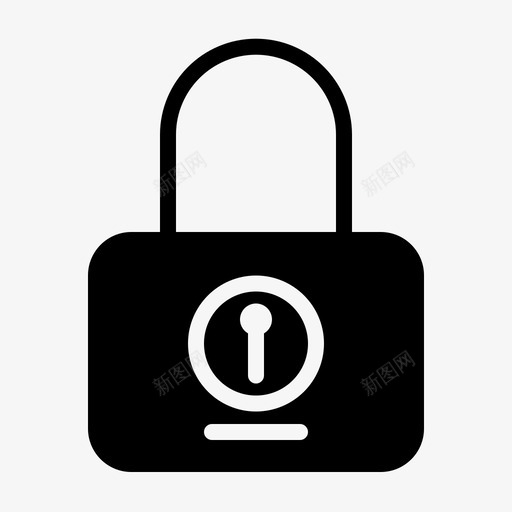 锁应用程序用户界面图标svg_新图网 https://ixintu.com 应用程序 用户界面
