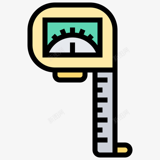 测量施工工具17线颜色图标svg_新图网 https://ixintu.com 工具 施工 测量 颜色