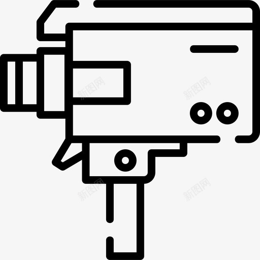 Super8摄像机23线性图标svg_新图网 https://ixintu.com Super 摄像机 线性