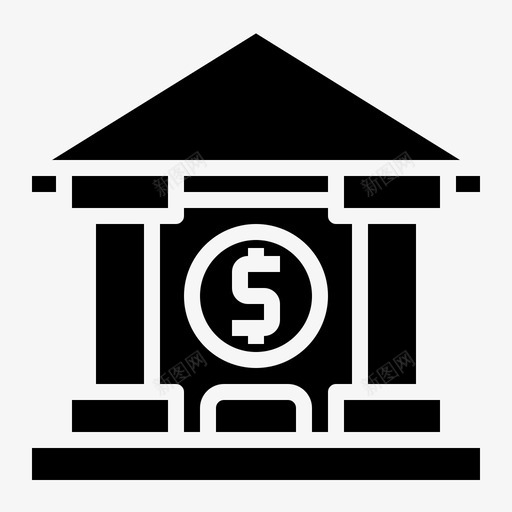 银行支付80可靠图标svg_新图网 https://ixintu.com 可靠 支付 银行