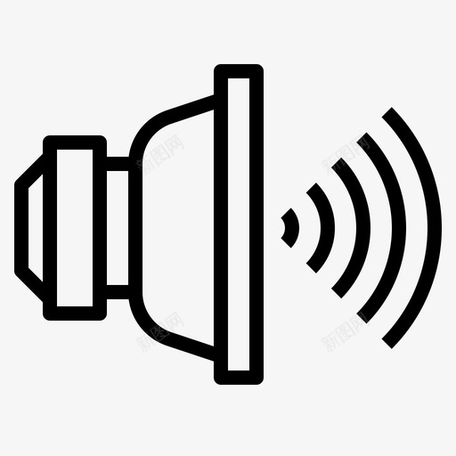 扬声器通信201概要图标svg_新图网 https://ixintu.com 扬声器 概要 通信