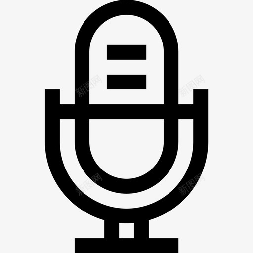 话筒通信193线性图标svg_新图网 https://ixintu.com 线性 话筒 通信