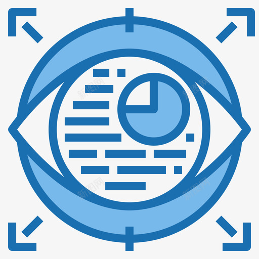 视角商业生态系统蓝色图标svg_新图网 https://ixintu.com 商业 生态系统 蓝色 视角