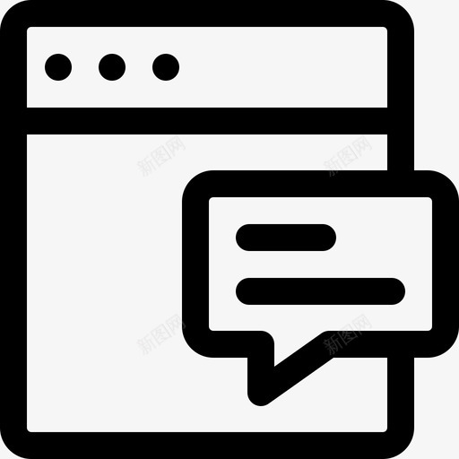 网站通讯183线性图标svg_新图网 https://ixintu.com 线性 网站 通讯