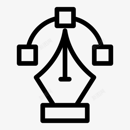 bzierbezier艺术图标svg_新图网 https://ixintu.com bezier bzier 一卷 图标 曲线 用户界面 第一 线图 网络 艺术 设计