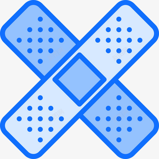 创可贴医疗器械28蓝色图标svg_新图网 https://ixintu.com 创可贴 医疗器械 蓝色