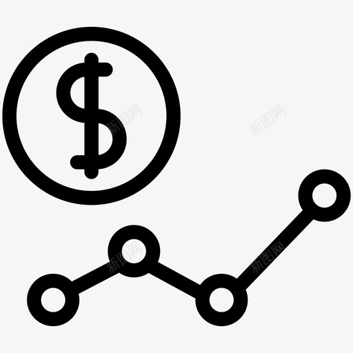 业务发展金融增长图标svg_新图网 https://ixintu.com 业务 发展 增长 股票 金融