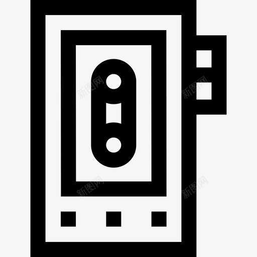 录音机采访36直线图标svg_新图网 https://ixintu.com 录音机 直线 采访