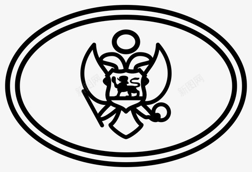 黑山对话旗帜图标svg_新图网 https://ixintu.com mne 世界 国旗 对话 旗帜 椭圆 简化 语言 黑山