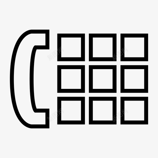 电话拨号座机图标svg_新图网 https://ixintu.com 优化 座机 拨号 搜索引擎 电话