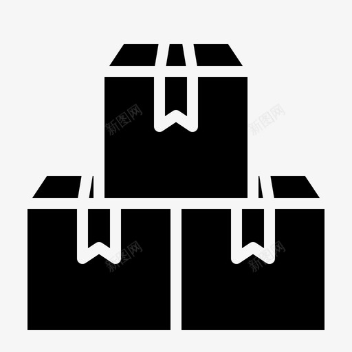 箱物流60填充图标svg_新图网 https://ixintu.com 填充 物流