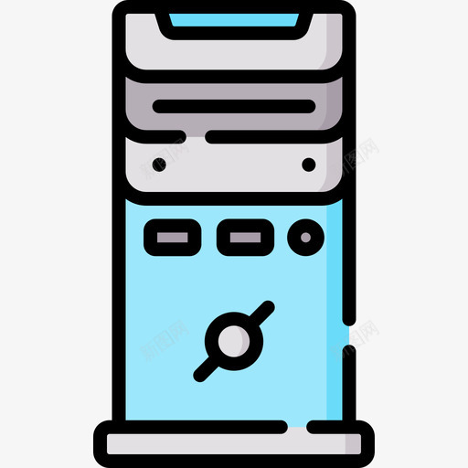 Cpu计算机64线性彩色图标svg_新图网 https://ixintu.com Cpu 彩色 线性 计算机