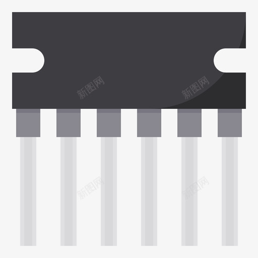 半导体半导体2扁平图标svg_新图网 https://ixintu.com 半导体 扁平