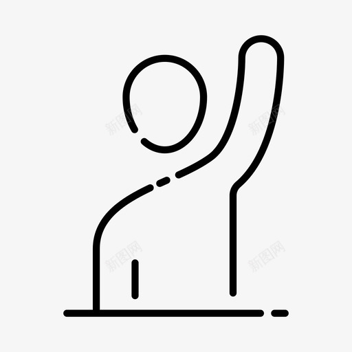 需要支持联系客人图标svg_新图网 https://ixintu.com 举手 客人 导游 我们 支持 联系 需要