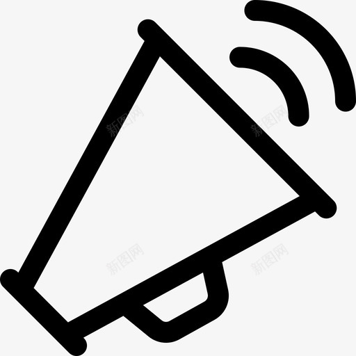 扩音器通信183线性图标svg_新图网 https://ixintu.com 扩音器 线性 通信