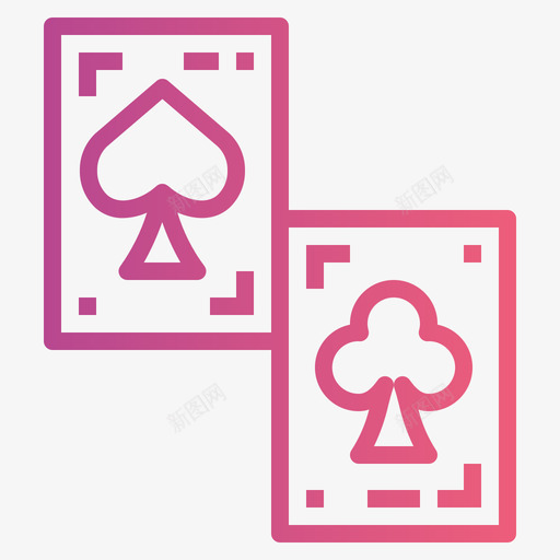 扑克牌棋盘游戏1渐变图标svg_新图网 https://ixintu.com 扑克牌 棋盘 渐变 游戏