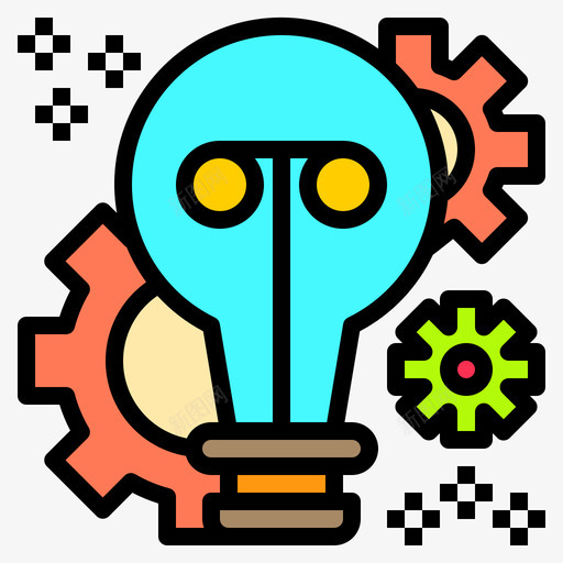 Idea工程96线性颜色图标svg_新图网 https://ixintu.com Idea 工程 线性 颜色
