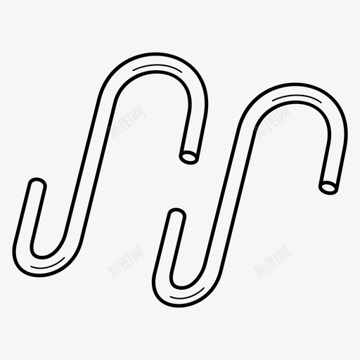 s形钩吊架悬挂图标svg_新图网 https://ixintu.com 吊架 形钩 悬挂 支架 机架