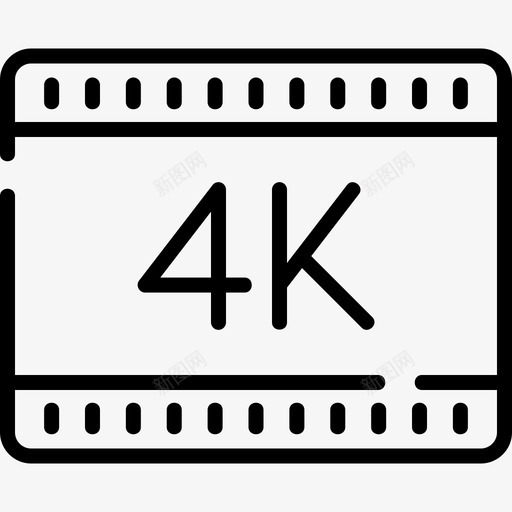 4k胶片摄像机23线性图标svg_新图网 https://ixintu.com 4k 摄像机 线性 胶片