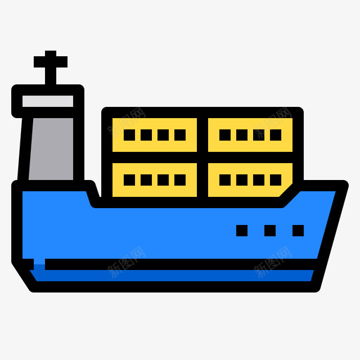 货物物流98线性颜色图标svg_新图网 https://ixintu.com 物流 线性 货物 颜色