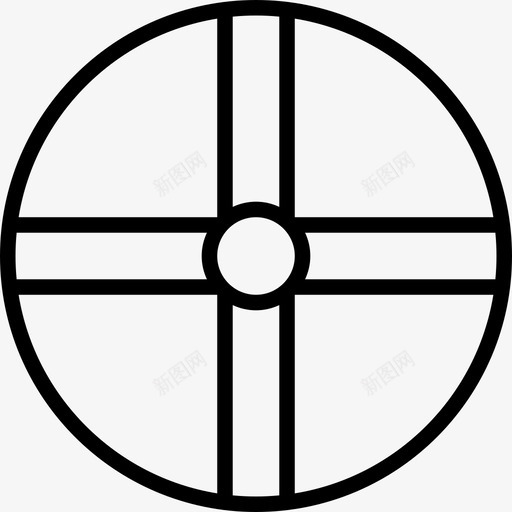 盾牌保护维京人图标svg_新图网 https://ixintu.com 京人 保护 历史 战争 木头 盾牌 维京