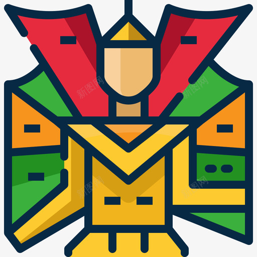 Nokgingala缅甸4线性颜色图标svg_新图网 https://ixintu.com Nokgingala 线性 缅甸 颜色