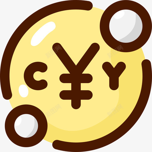 元货币131线颜色图标svg_新图网 https://ixintu.com 货币 颜色