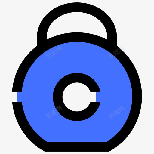 壶铃健康健身2蓝色图标svg_新图网 https://ixintu.com 健康 健身 壶铃 蓝色