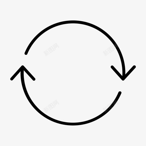 连续性循环流程图标svg_新图网 https://ixintu.com 业务 刷新 加载 循环 流程 连续性 重新