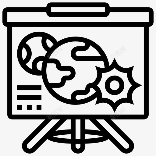 天文学航天技术10线性图标svg_新图网 https://ixintu.com 天文学 技术 线性 航天