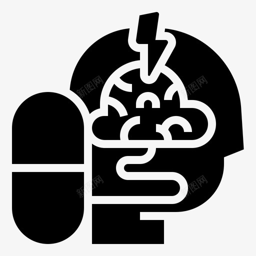 抗惊厥药过敏5字形图标svg_新图网 https://ixintu.com 字形 惊厥 过敏