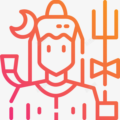 印度Shiva52线性梯田图标svg_新图网 https://ixintu.com Shiva 印度 梯田 线性