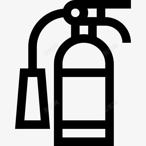 灭火器紧急情况36线性图标svg_新图网 https://ixintu.com 情况 灭火器 紧急 线性