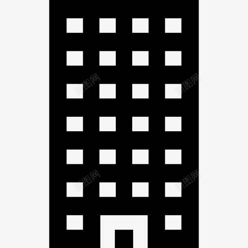 办公楼城区24号楼已填充图标svg_新图网 https://ixintu.com 24号楼 办公楼 城区 填充
