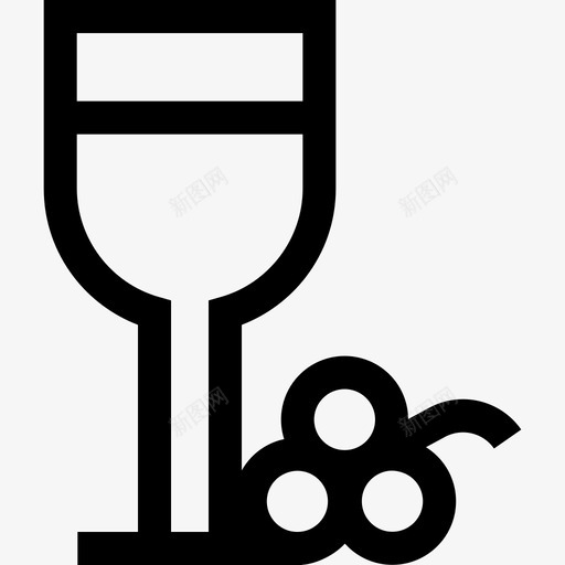 葡萄酒营养32线性图标svg_新图网 https://ixintu.com 线性 营养 葡萄酒