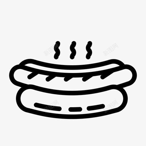 热狗八月面包店1直系图标svg_新图网 https://ixintu.com 八月 热狗 直系 面包店