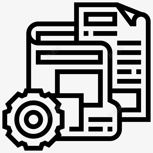 主要数据库管理15线性图标svg_新图网 https://ixintu.com 主要 数据库 管理 线性